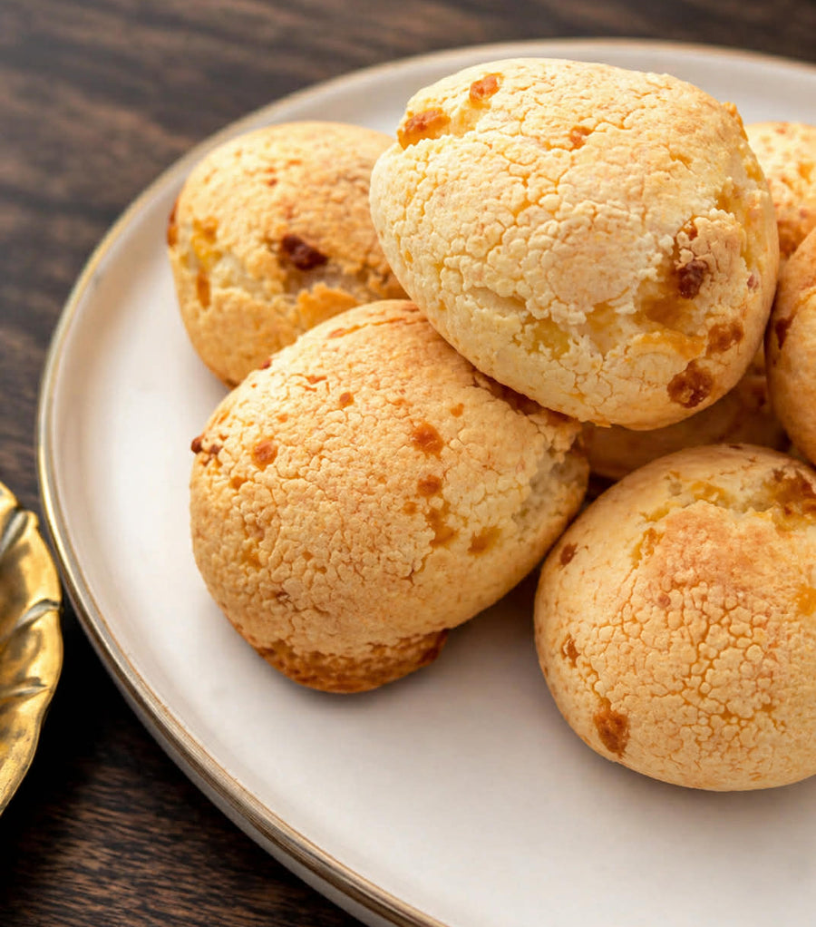Ostebrød med Bacon — Pão de Queijo com Bacon
